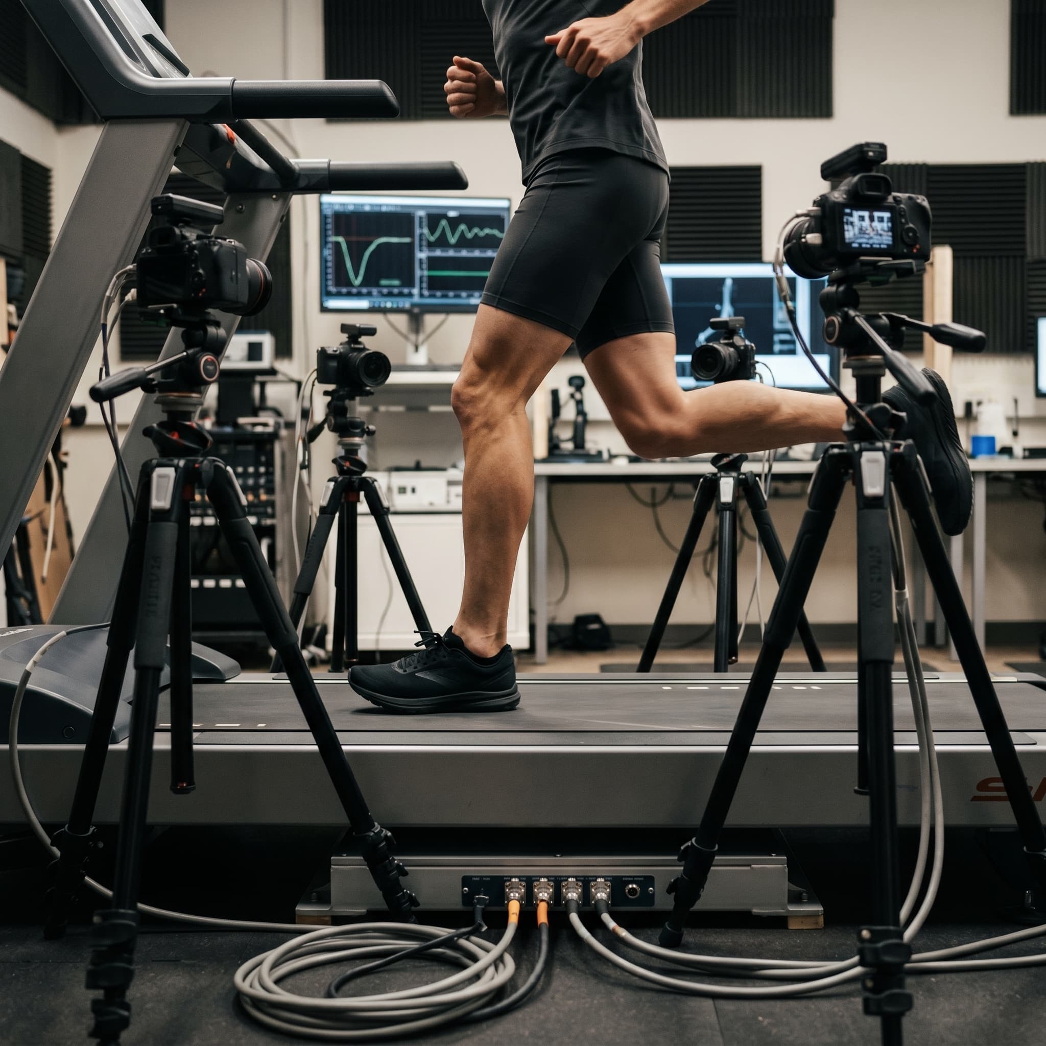 RUN GAIT — Treadmill, side-view
